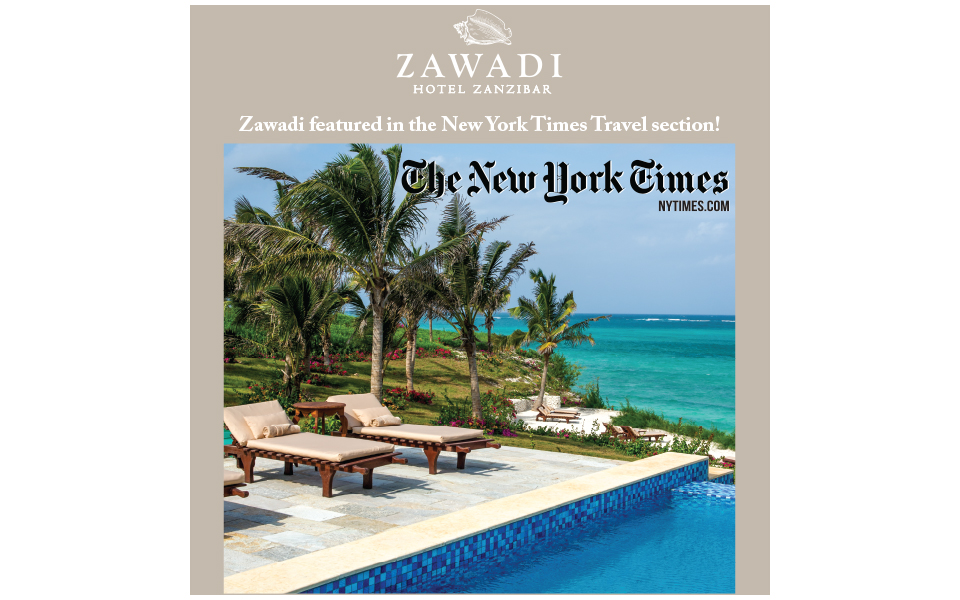 Zawadi Hotel Featured in The New York Times